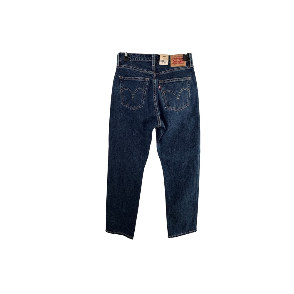 Levis 501 Curve Straight Leg Jeans Dark Wash Stretch Denim 27x30 NWT - Picture 2 of 7
